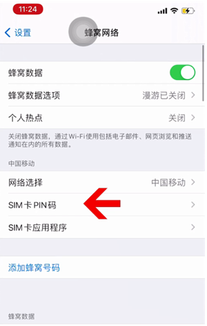 景东苹果14维修网分享如何给iPhone14的SIM卡设置密码 